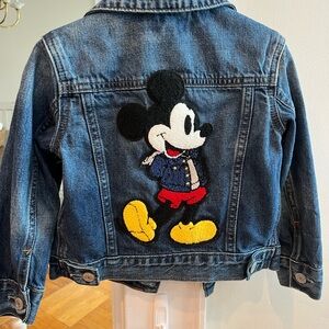 Disney Kids Denim Jacket with Mickey Mouse Patch (GAP)